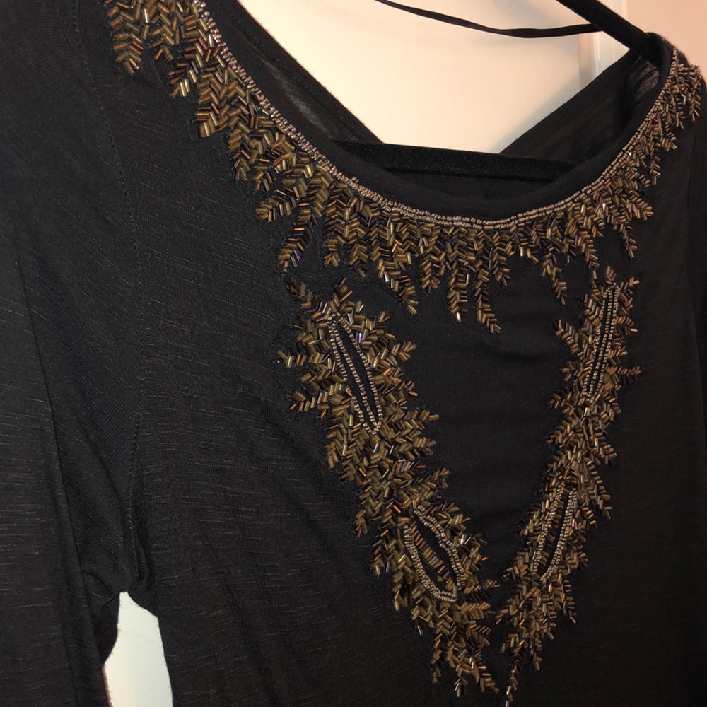 *NWT*! Ecote Beaded Long-Sleeve Shirt from Urban Outfitters